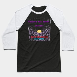 Rise Above: Motivational Sunset with Powerful Message Baseball T-Shirt